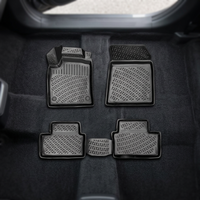 Tapis de sol 3D Rizline Clio 5 en PVC/plastique de haute qualité, antidérapant, design sportif avant, pour voiture, 73x25x4cm