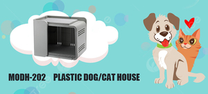 Perrera para mascotas con patrón de animales sólidos para interiores/exteriores, jaula de ventilación de aire única, casa para gatos, plástico, animales pequeños y medianos, uso en la vida - Product Image 5