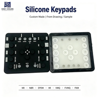 Clavier en silicone résistant à l'usure sur mesure pour panneau de commande industriel, outillage de moulage rapide, bouton en caoutchouc moulé avec précision