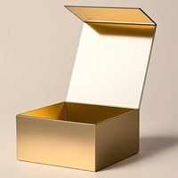Boîte à couvercle avec sac, en carton et base, pour cosmétiques, carrée, en papier, avec couvercle amovible, boîte solide