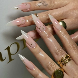 JOYPET stiker uang kepribadian kreatif, stiker berlian glametik akrilik Tekan pada kuku - Product Image 3