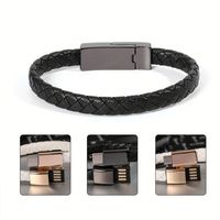 Extérieur Portable Cuir Mini Type-C Micro USB Bracelet Chargeur Données Câble De Charge Cordon De Synchronisation pour iPhone 13 Samsung Câble
