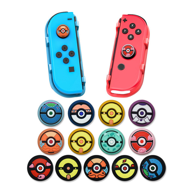 New Style Joycon Thumb Grip Silicone Joystick Caps Cover for Nintendo Switch/OLED/Switch Lite Analog Stick Grips Button Cover