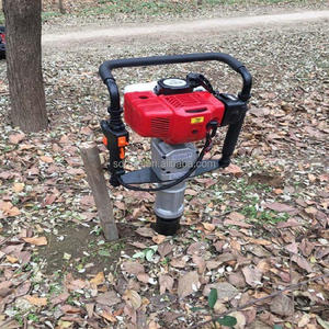 Mesin Pemancang Tiang Portabel Bertenaga Bensin <span class=keywords><strong>2</strong></span>.4KW Diameter 50mm-100mm dengan Bantalan Roda Gigi Mesin - Product Image 5
