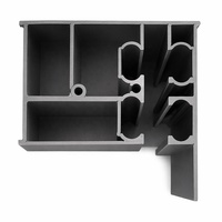 Porte pliante en polycarbonate plastique, cadre en aluminium antirouille, cloison accordéon étanche pour magasin et café, vente en gros d'usine, MOQ 5