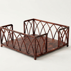 Porta Servilletas de Alambre Metálico Hecho a Mano, Elegante Accesorio de Mesa para la Cena, Perfecto para Uso en Hoteles y Restaurantes - Product Image 1