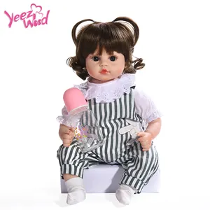 Оптовая продажа, популярная образовательная плюшевая кукла-платье, модная Кукла-младенец, реалистичные детские игрушки-реборн