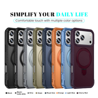 JUNBO Dudukan Cincin Putar Magnetik dengan Penyesuaian Sudut Bebas, Tampilan Horizontal Vertikal untuk iPhone Duo Fold