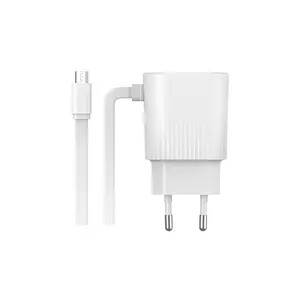 Havit ST910 Tragbares Dual-USB-Adapter 2.4A Smart Travel Phone-Ladegerät Handy-Ladegerät mit Micro-Typ-C-Kabel