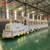 Train touristique sans rails pour passagers, mini-train à vapeur de dessin animé, pour l'extérieur, pour zoos et centres commerciaux, direct usine