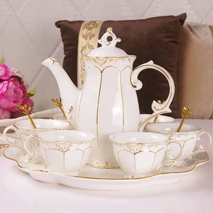 Low Price Nordic Simple Relief Afternoon <b>Tea</b> Porcelain Coffee <b>Set</b> - Product Image 3