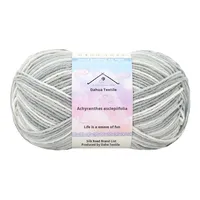 Nouveau fil à tricoter en coton mélangé à 4 brins OE à extrémité ouverte, anti-boulochage, teinture dégradée, pour le tricot à la main, le crochet, les fleurs, les poupées, l'utilisation pour bébé