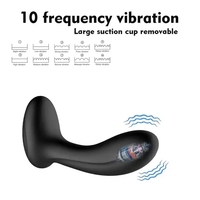 Masseur de prostate rechargeable à aspiration magnétique, 10 vitesses de vibration, 146 mm, stimulation ergonomique du point G, plug anal pour hommes, qualité alimentaire