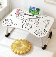 Table de lecture pliable, bureau d'ordinateur pour étudiants, bureau d'ordinateur portable pour lit paresseux en dortoir, pour enfants