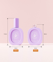 Flacon compte-gouttes cosmétique en verre rose pour lotion, sérum, collyre – Vide, rond, jaune, violet, bleu – Livraison rapide