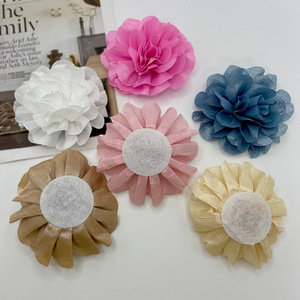 Artificial <b>Flowers</b> Fabric Camellia Handmade Wedding Decor 3D Floral Accessories Fresh <b>Sweet</b> Style Classic - Product Image 2