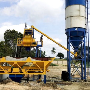 Various Mechanical Equipment Skip <b>Hoist</b> Batching Plant Stationary Concrete Plants for Sale - Product Image 4