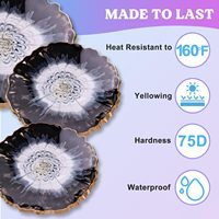 Résine époxy OSBANG 1 gallon avec pompe, kit de résine époxy transparente comme du cristal et durcisseur pour moules d'art et d'artisanat DIY