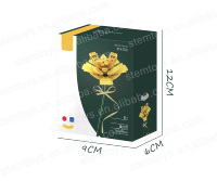 Sembo Briques à fleurs 601232 Safran Jouets éducatifs à tige Blocs de construction en plastique pour enfants Pensée future et cadeau de fleuriste