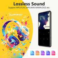 Lecteur MP3 Kosher avec écran 2,4'' en aluminium CNC Q05 avec Bluetooth et haut-parleur