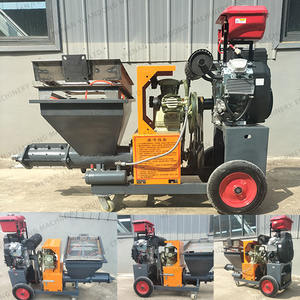 Yüksek kaliteli harç püskürtme makineleri inşaat harç püskürtme harcı sprey dizel makine çimento sıva - Product Image 2