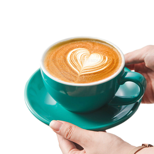 Miễn Phí Đổ Cốc Cà Phê Và Chiếc Đĩa, Nhỏ Cappuccino Và Đôi <span class=keywords><strong>Espresso</strong></span>, Gốm Cốc Cà Phê Cho Cà Phê Cửa Hàng Và Barista - Product Image 2