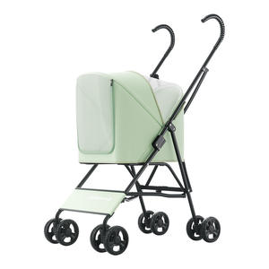 Açık yürüyüş taşıyıcı için <span class=keywords><strong>2025</strong></span> fabrika kompakt katlanabilir evcil hayvan arabası köpek kedi sepeti - Product Image 1
