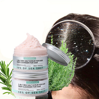 Shampooing exfoliant doux au sel de mer pour le soin des cheveux Gommage du cuir chevelu Hydratant Contrôle de l'huile Fluffy Rafraîchissant Crème nettoyante pour les cheveux