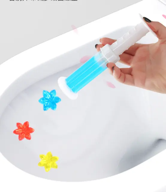 Özel Logo tuvalet aromatik hava spreyi tuvalet kase deterjan çiçek temizleyici jel