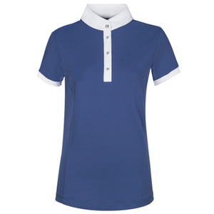 Chemise d'équitation à manches courtes de haute qualité, amincissante, met en valeur la silhouette, pour les concours et les spectacles équestres, personnalisable - Product Image 1