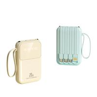 Power Bank Portabel Ultra Tipis 10000mAh Dual USB & Type-C dengan Logo Custom, Cocok untuk Semua Ponsel, Dilengkapi Cetak UV