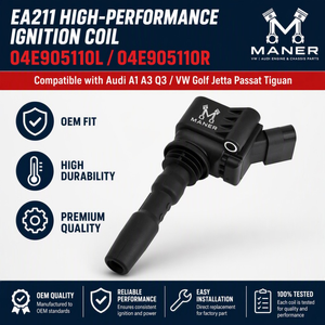 คอยล์จุดระเบิด MANER รุ่น OE 04E905110L 04E905110R 04C905110J ใช้ได้กับรถยนต์ Audi A1 Q2L Q3 VW Golf 6 MK6 Jetta Caddy Tiguan Skoda Kodiaq 1.4 - Product Image 4