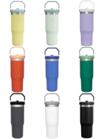 Entrepôt USA 20oz 30oz Gobelet à paille pour étudiant Bouteille d'eau isolée sous vide à double paroi