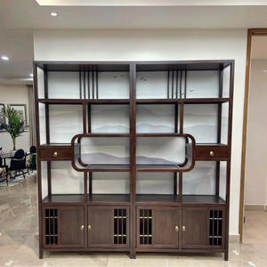 Meuble de salon en bois massif Duobao Pavilion, style chinois moderne, ensemble complet de <span class=keywords><strong>meubles</strong></span> de maison, étagère antique - Product Image 2