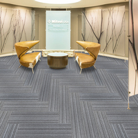 Dalles de moquette carrées, prix de gros, 50x50, avec support en PVC, insonorisées, pour bureaux