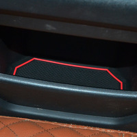 Rutsch festes Zubehör für den Innenraum Mittel konsolen für Range Rover Evoque 2012-2015 Tür schlitz matten Gummi polster einsätze
