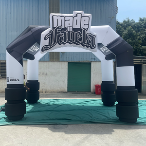 Arche gonflable lumineuse personnalisée pour événements extérieurs et publicité commerciale, arche gonflable inclinée, arche de fin de course gonflable - Product Image 6