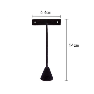 Đen T-Hình Cửa Sổ Truy Cập Bông Tai Kit Với Khay Yiwu Đồ Trang Sức Móc Áo Và Đổ Xô Hình Nón Mặt Dây Chuyền Giá Riêng Biệt Bán - Product Image 5