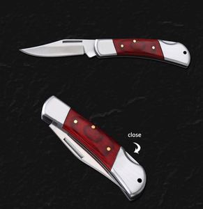 Cuchillo de Camping de Alta Calidad con Mango de Madera de Color, Cuchillo de Bolsillo con Bloqueo Trasero - Product Image 6