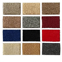 Tapis en fil de polyester terylène épaissi, insonorisant, ignifuge, couleur unie, bord incurvé, style moderne minimaliste pour hôtel