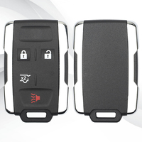 MS 3 + 1 Boutons Pour Chevrolet/GMC Smart Key Shell Logement Remplacement Key Fob Case Shell Keyless Entry Remote Control Key Cover