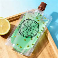 Pochettes souples personnalisables avec bec verseur, anti-fuite, durables, pour voyage, qualité alimentaire, pour lotion/shampooing/vodka/bière