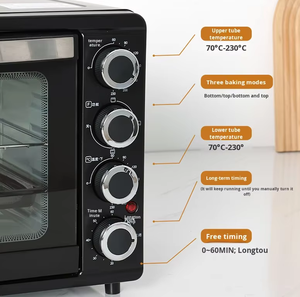 <span class=keywords><strong>Four</strong></span> miniature intelligent avec conception à double couche, <span class=keywords><strong>four</strong></span> électrique multifonctionnel de 32 L pour pizza, biscuits et croissants français - Product Image 6