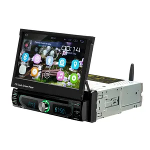 Oem Android Car Retractable Radio Multimedia 2 Double Din Touch Screen Car Stereo MP5 Player Universal 7 Inch 1 Din FM Support
