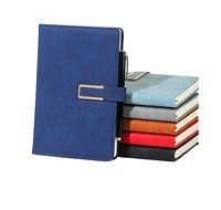Carnet à spirales en cuir de luxe A5 personnalisé avec logo de fournisseur pour le bureau et l'école, 100 feuilles, cadeau