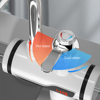 Robinet chauffe-eau instantané électrique en acier inoxydable pour cuisine, à montage sur plan, modèle très demandé