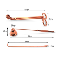 Suisen Coupe-mèche et éteignoir à bougie en acier inoxydable personnalisé, écologique, accessoires pour bougies de soja, bougies pilier et bougies chauffe-plat