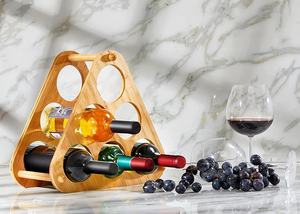 <span class=keywords><strong>Centro</strong></span> de ayuda central del comprador de garantía comercial de alta calidad SINCERE Obtenga la aplicación Conviértase en un proveedor Estante de Vino redondo de bambú de 6 botellas - Product Image 6
