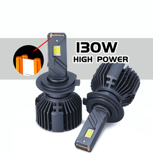 Gpne 130B Ấn Độ Dubai Nam Phi bán Hot ba ống đồng công suất cao 130 wát/cái Led Xe đèn pha H4 H19 H11 Đèn pha - Product Image 4