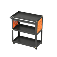 Armoire à outils roulante en métal à 3 niveaux, prix usine, plateforme pour le stockage de matériel, mobile, OEM